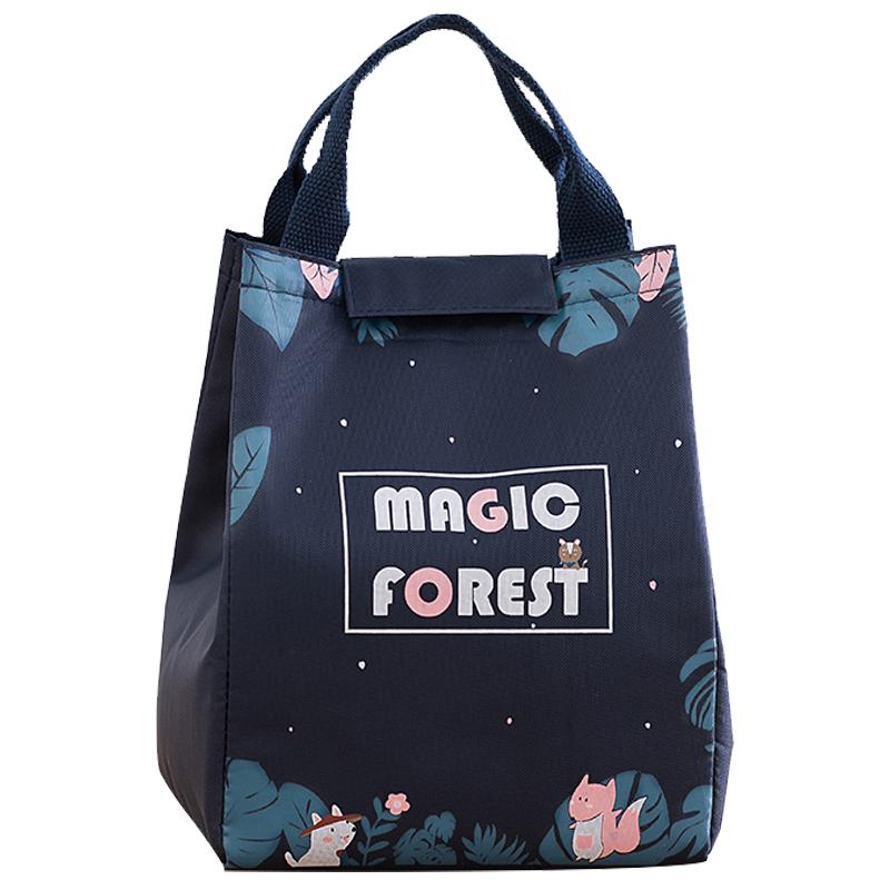 饭盒手提包加厚铝箔保温冷藏袋帆布学生上班族装午餐带菜便当袋子