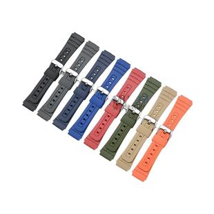 沐时替换卡西欧小方块手表带F91 F86 F105 A158 A168磨砂黑色表带