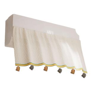 空调挡风帘板防直吹壁挂机防尘罩2026新款坐月子专用棉麻遮挡帘子