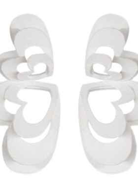 新款耳环新款3d立体开心设计夸张