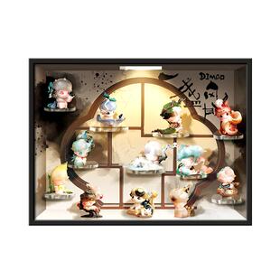diy手办盲盒收纳电箱遮挡装饰泡泡玛特展示架电闸开关盒遮丑挂画