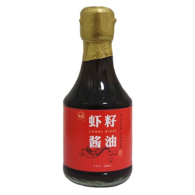 甪直虾籽酱油玻璃瓶装配料干净