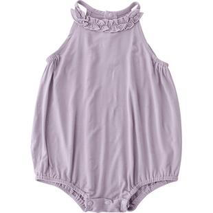 【竹纤维】女宝宝衣服夏季三角哈衣吊带连体衣无袖夏装婴儿包屁衣