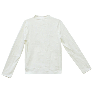 it'real瑞尔25冬季新款高领长袖气质显瘦提花打底衫针织上衣女