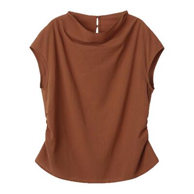 solighter法式荡领连袖衬衫