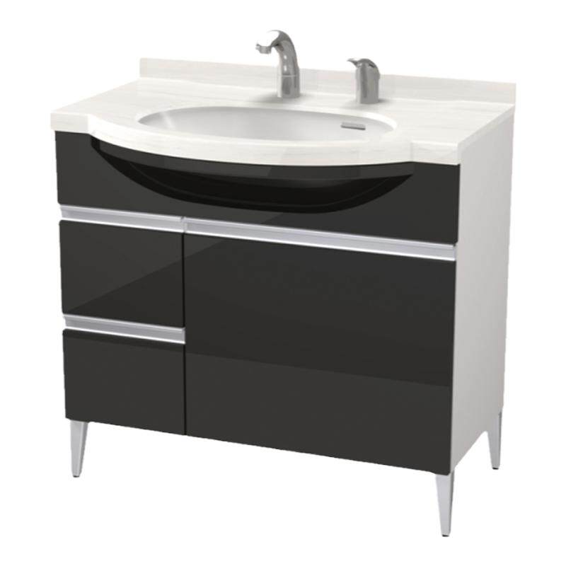 TOTO洁具梳妆台一体洗脸化妆台LDKW903W/DL319C2抽拉梳洗台浴室柜