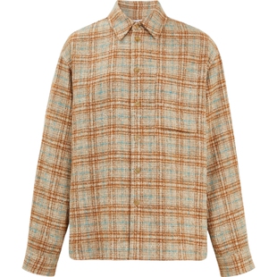 【38焕新周】SOLID HOMME男士宽松格纹花呢衬衫