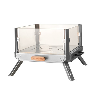 挪客焚火台烤火架户外露营不锈钢柴火炉便携折叠烧烤篝火架取暖炉