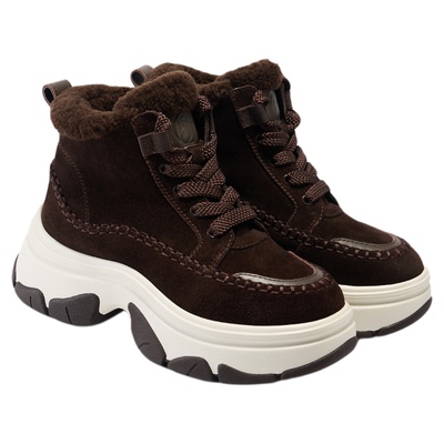 fed厚底雪地靴冬季新款女靴保暖时装靴加绒休闲短靴女S1104-YA016