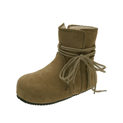 厚底增高皮毛一体雪地靴女2025