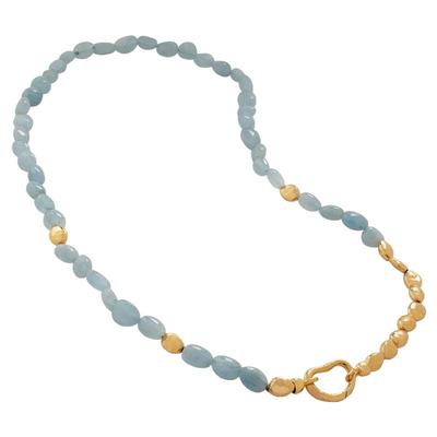 MonicaVinader海蓝宝石拼接项链