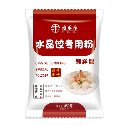 水晶饺子粉色泽洁白粉质细腻