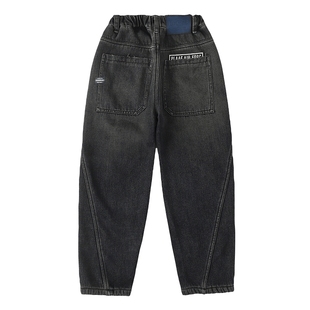 男大童秋装直筒宽松休闲牛仔裤2025新款儿童装男孩秋季帅气裤子潮