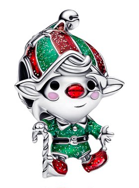Pandora潘多拉灵动小精灵串饰七彩珐琅魔法奇幻圣诞节日礼物