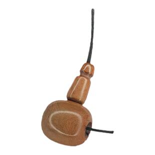 爱柳艺黑珊瑚海柳手串多宝念珠佛珠diy配饰15mm藏式佛塔三通包邮