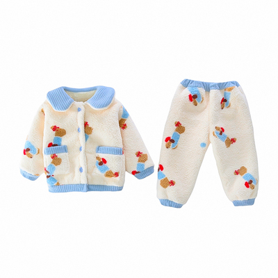 女童睡衣2025新款冬季加厚款