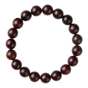 峨眉山小叶紫檀手串天然素圈手链沉水级本命年新年礼物生日送礼