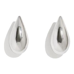 豆豆同款大水滴造型夸张耳环女2026新款高级轻奢银色S925银针耳饰