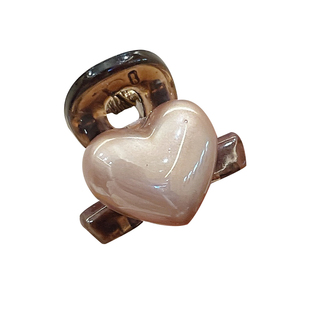 甜美爱心刘海小抓夹女高级感2025新款减龄公主头发夹两侧夹子头饰