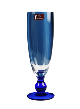 欧式彩色个性牛奶商用玻璃果汁杯