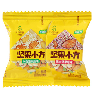丰阳谷坚果小方米酥米香黑米原味米花糖独小包装零食休闲食品年货