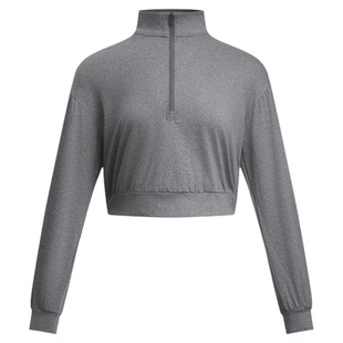 安德玛官方UA 女子运动休闲健身跑步1/2拉链上衣卫衣6004159