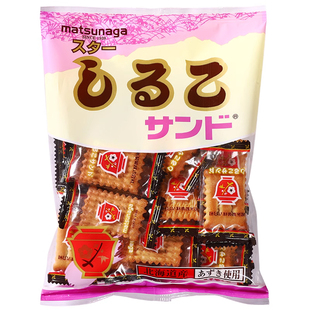 日本进口松永夹心饼干北海道小麦红豆饼下午茶休闲小零食结婚喜饼