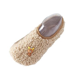 儿童地板袜宝宝冬季加绒加厚室内隔凉防滑婴儿学步秋冬女童鞋袜套