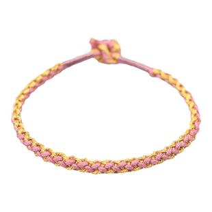 龙年新款红绳DIY手工无需自编绳子串大孔黄金饰品锦鲤手绳送女友