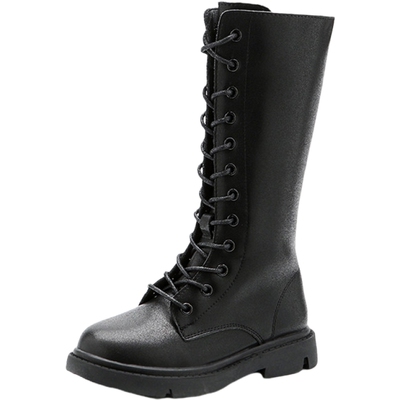 秋冬款加绒高筒长靴修饰腿部曲线