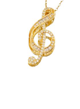 音符项链轻奢小众设计感高级感时尚百搭锁骨链2025新款不掉色颈链