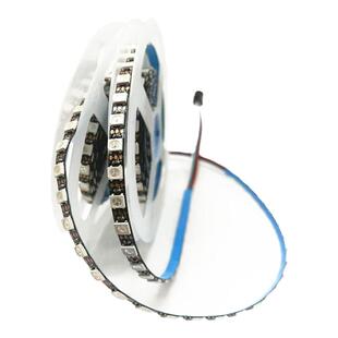 编程灯带WS2812内置IC幻彩灯条 5.5MM窄板5V低压5050幻彩灯带90灯