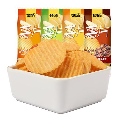 甘源铁板牛排味薯片烘烤非油炸