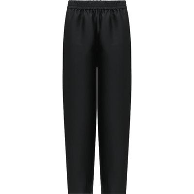 COCOBELLA职场通勤廓形黑色西裤女丝光质感宽松烟管裤PA547