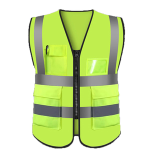 反光安全背心马甲工地安全员荧光黄马甲工作服男反光衣定制印logo