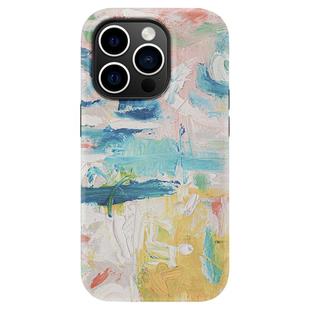 油画笔触适用涂层磨砂iphone17promax磁吸新款手机壳16双层硬壳苹果15pro防摔14高级感13小众12美术生air全包