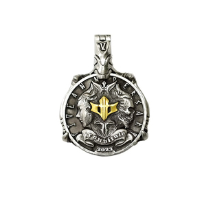 铁心银饰 原创设计 五周年纪念新品“五纪” 925纯银男士吊坠