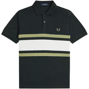 FRED PERRY男士POLO衫2025夏季新款休闲条纹撞色麦穗刺绣M9903