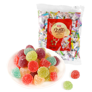 小样酸Q糖500g/袋好彩头果汁软糖袋装大包装散装喜糖零食糖果混合