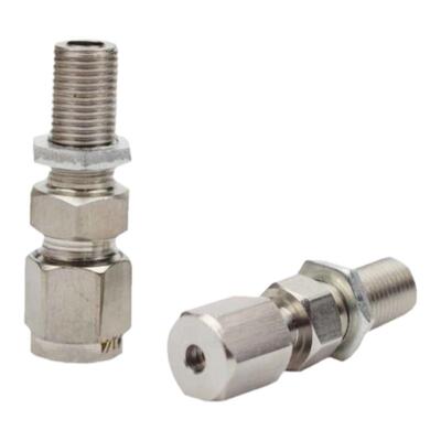 不锈钢流量计接头 M10X1转子浮子流量计配件 卡套/宝塔转接头