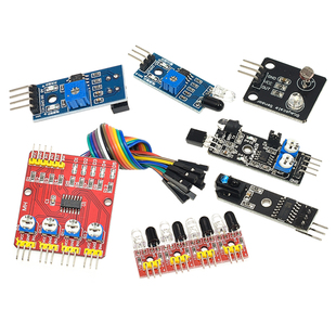 红外传感器模块寻迹循迹避障模块光电反射对管光电开关板智能小车