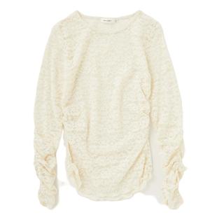 MOUSSY春夏新品浪漫风格蕾丝独特别致小上衣女010GS780-0220