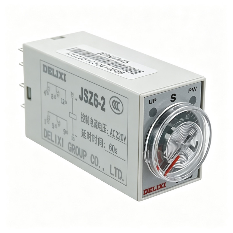 德力西延时时间继电器JSZ6-2 JSZ6-4 5 10 30 60S A/DC24V AC220V