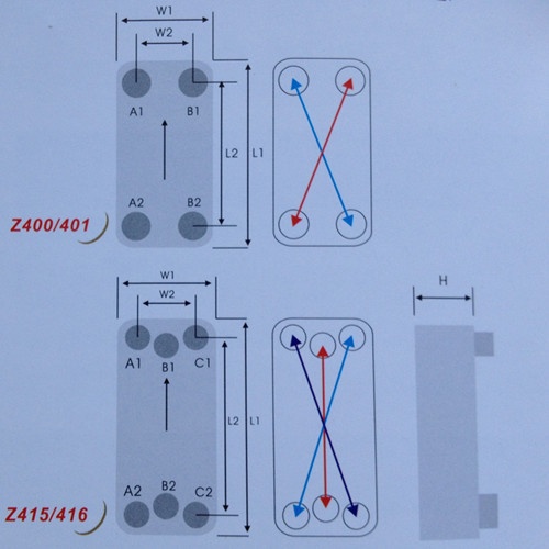 高力Z400钎焊板式换热器 螺杆式冷水机用板式蒸发器钎焊冷凝器