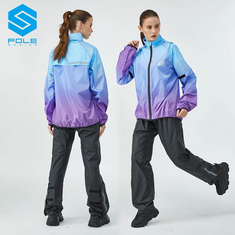 POLE摩托车骑行雨衣雨裤套装轻薄分体式男女机车防雨防水服AR869