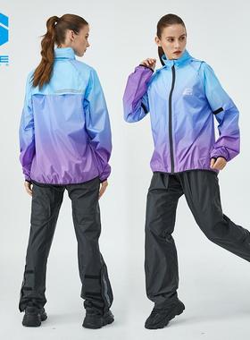 POLE摩托车骑行雨衣雨裤套装轻薄分体式男女机车防雨防水服AR869