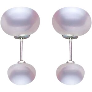 天然淡水珍珠耳钉双珠一款两用S925银耳环气质网红女百搭精致耳饰