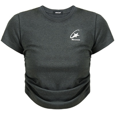 NNOVA星星高腰抽褶短袖