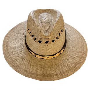 85折■LENFANCE现货 BONITA 儿童纯手工拉菲草编织度假草帽渔夫帽