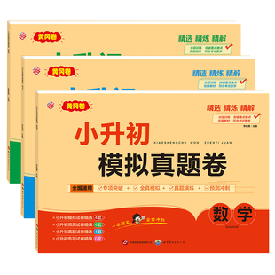 官方正版小升初真题卷语文数学英语黄冈卷人教版小升初总复习资料六年级下册试卷测试卷全套练习册模拟期末冲刺专项训练书卷子